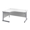 Single Upright Leg Radial Desk